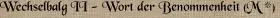 Wechselbalg II - Wort der Benommenheit (M *)