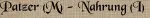 Patzer (M) - Nahrung (I)