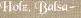 Holz, Balsa-