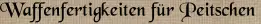 Waffenfertigkeiten für Peitschen