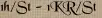 1h/St - 1KR/St