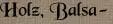 Holz, Balsa- Holz, Balsa-