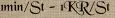 1min/St - 1KR/St