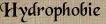Hydrophobie Hydrophobie