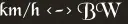 km/h <-> BW km/h <-> BW